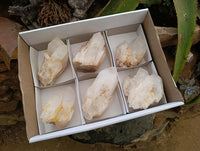 Natural Cascading Candle Quartz Crystals x 6 From Antsirabe, Madagascar