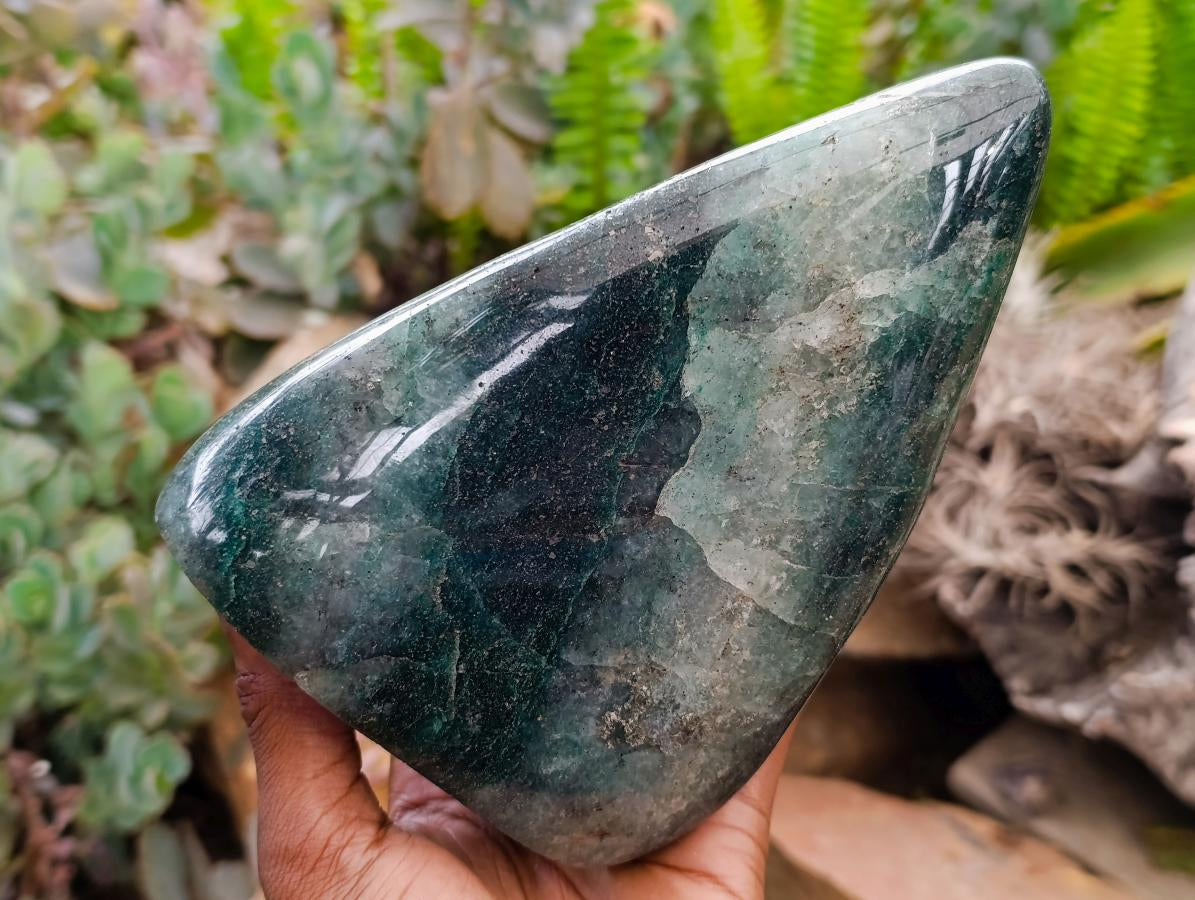 Polished Fuchsite Quartz Standing Free Form x 1 From Andakatany, Madagascar