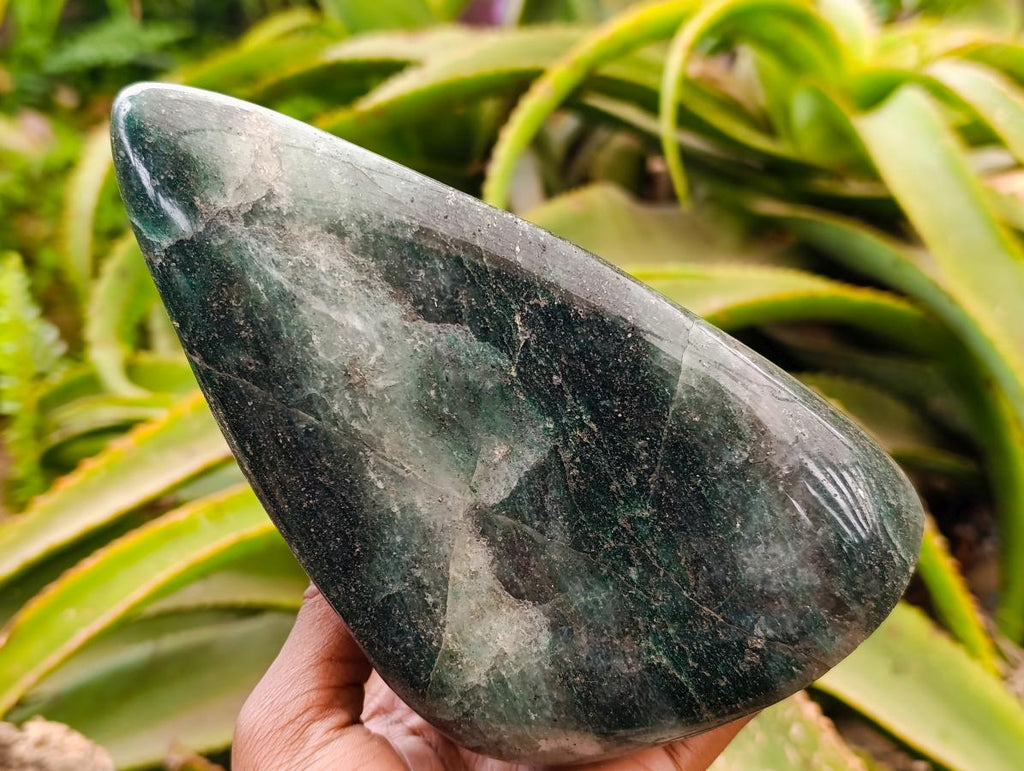 Polished Fuchsite Quartz Standing Free Form x 1 From Andakatany, Madagascar