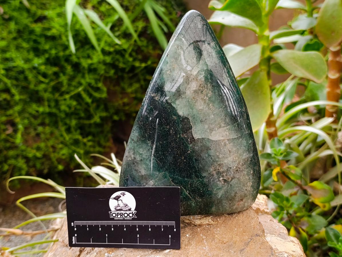 Polished Fuchsite Quartz Standing Free Form x 1 From Andakatany, Madagascar