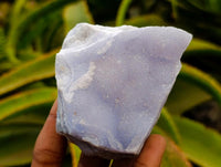 Natural Blue Lace Agate Crystalline Plate Specimens x 6 From Namibia