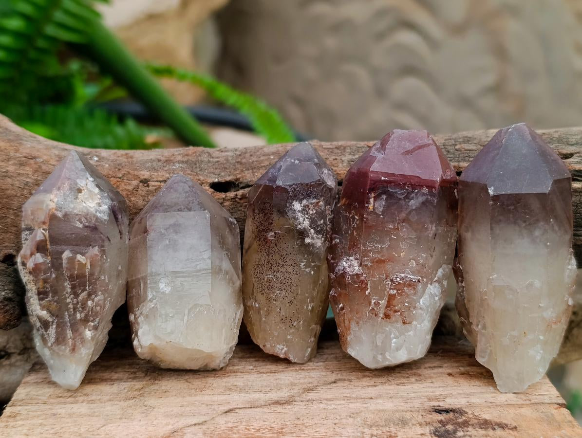 Natural Red Hematoid Quartz Crystals x 24 From Karoi, Zimbabwe