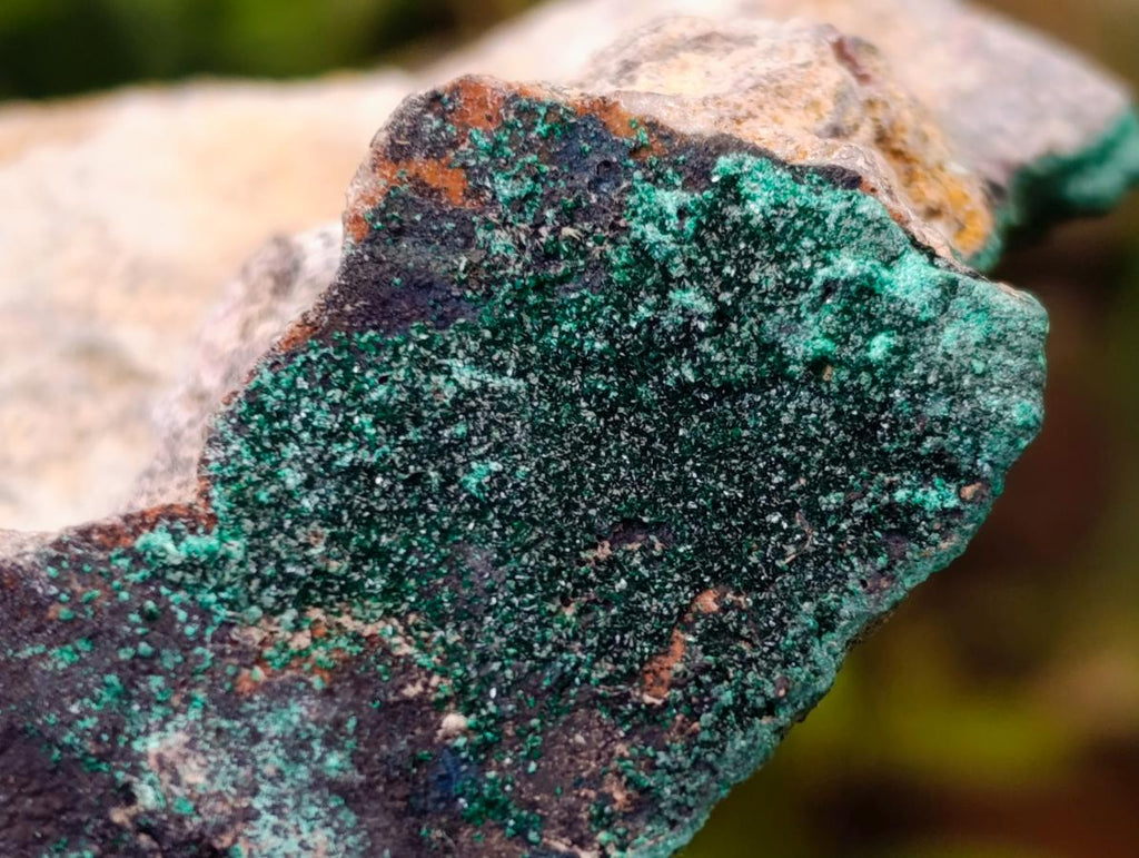 Natural Crystalline Malachite Specimen x 1 From Tenke Fungurume, Congo