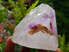 Polished Window Amethyst Crystals x 4 From Akansobe, Madagascar