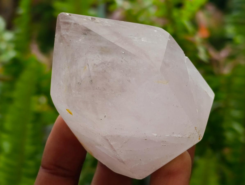 Polished Window Amethyst Crystals x 4 From Akansobe, Madagascar