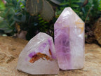 Polished Window Amethyst Crystals x 4 From Akansobe, Madagascar