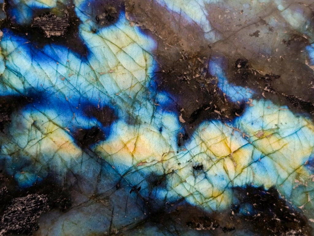 Polished Labradorite Standing Free Form x 1 From Tulear, Madagascar