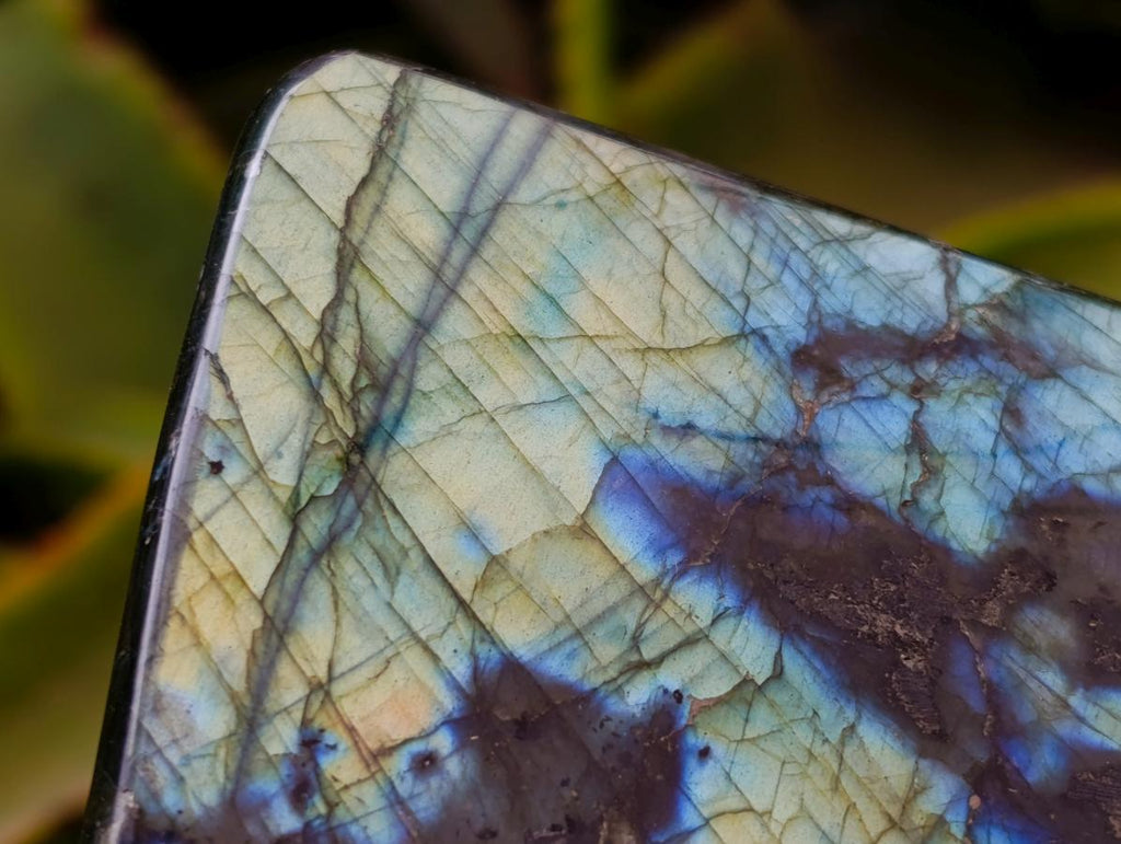 Polished Labradorite Standing Free Form x 1 From Tulear, Madagascar