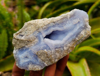 Natural Blue Lace Agate Geode Specimens x 21 From Nsanje, Malawi