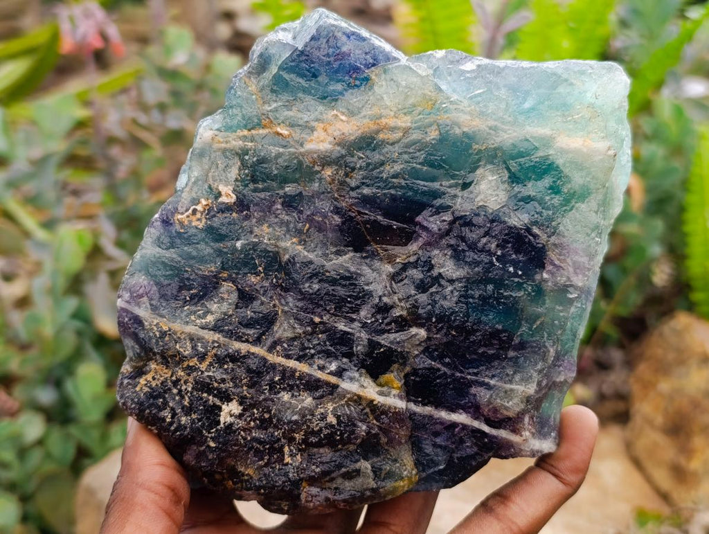 Natural Watermelon Fluorite Cobbed Specimens x 3 From Uis, Namibia