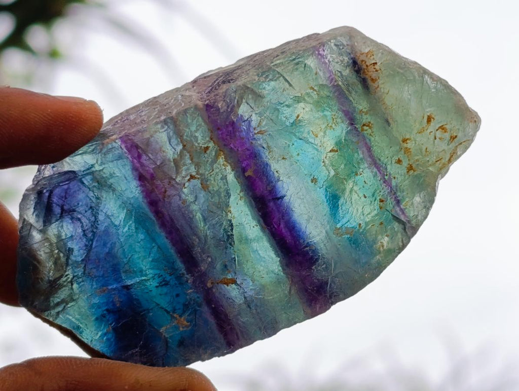 Natural Watermelon Fluorite Cobbed Specimens x 12 From Uis, Namibia