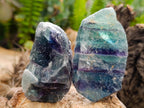 Natural Watermelon Fluorite Cobbed Specimens x 12 From Uis, Namibia
