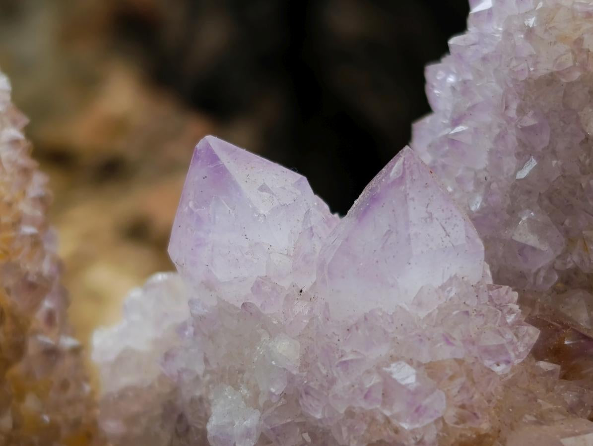 Natural Amethyst and Ametrine Spirit Clusters x 6 From Boekenhouthoek, South Africa