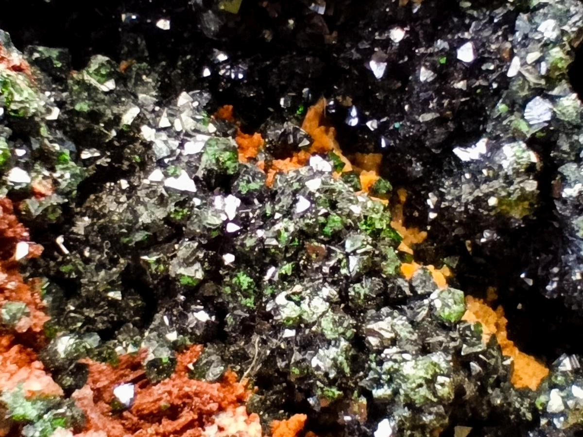 Natural Libethenite Crystals On Dolomite Matrix Specimens x 2 From Shituru, Congo