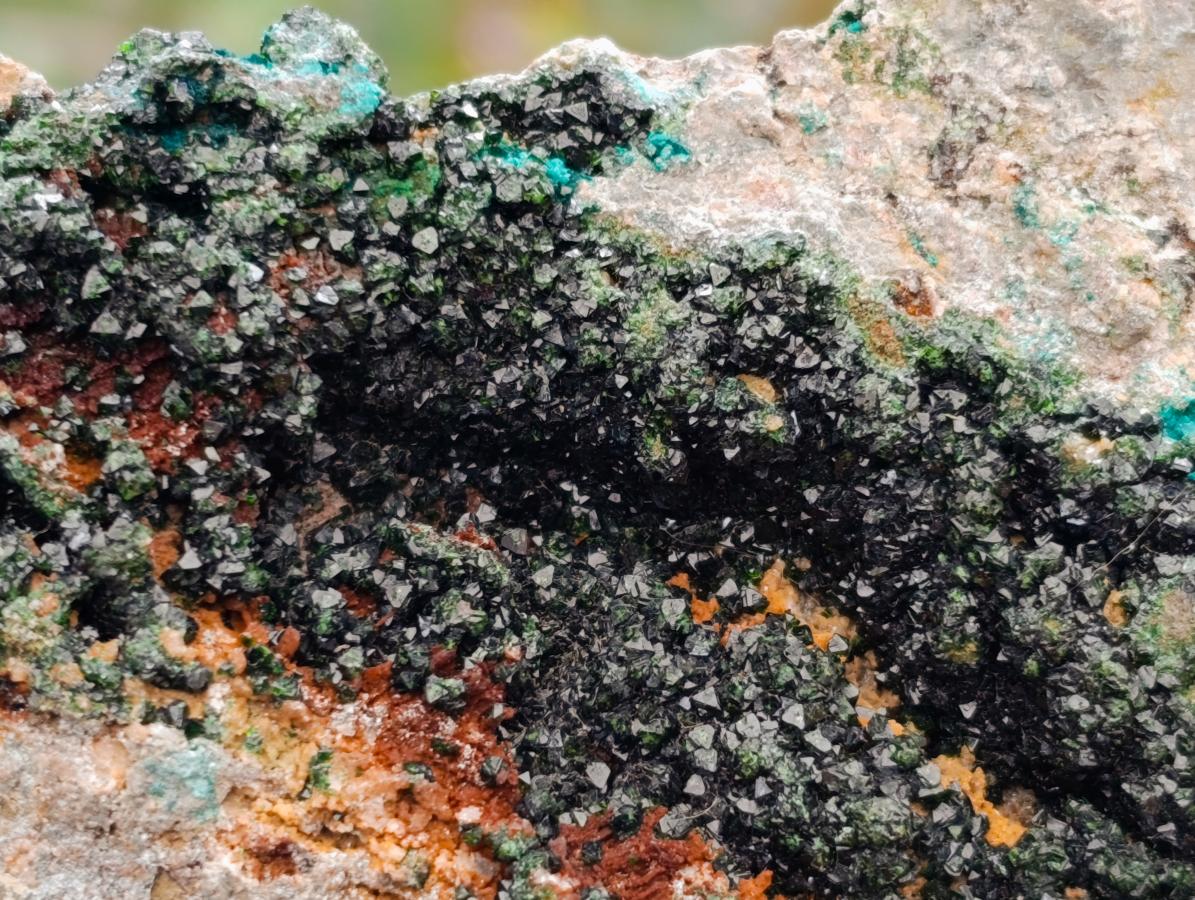 Natural Libethenite Crystals On Dolomite Matrix Specimens x 2 From Shituru, Congo