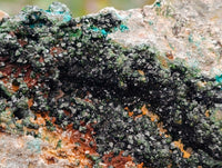 Natural Libethenite Crystals On Dolomite Matrix Specimens x 2 From Shituru, Congo