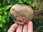 Polished Polychrome Jasper Hearts x 5 From NW Coast, Madagascar