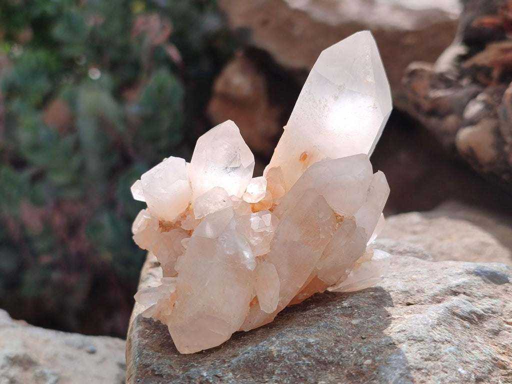 Natural Cascading Candle Quartz Clusters x 12 From Antsirabe, Madagascar