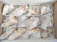 Natural Cascading Candle Quartz Clusters x 12 From Antsirabe, Madagascar