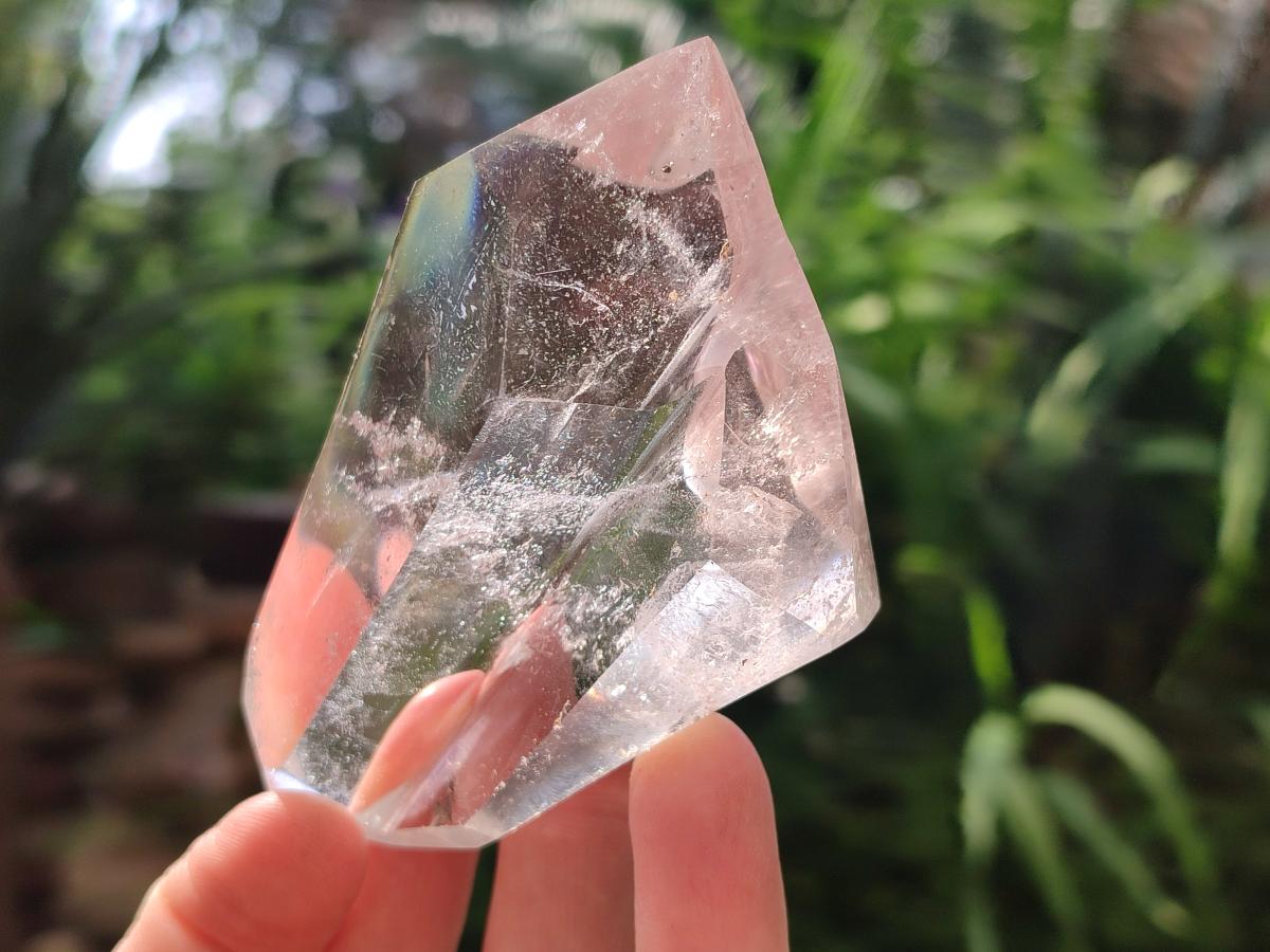 Polished Double Terminated Clear Quartz Crystals x 12 From Madagascar