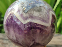 Polished Purple Chevron Amethyst Sphere x 1 From Madagascar