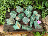 Natural Swazi Jade Cobbed Specimens x 12 From Swaziland