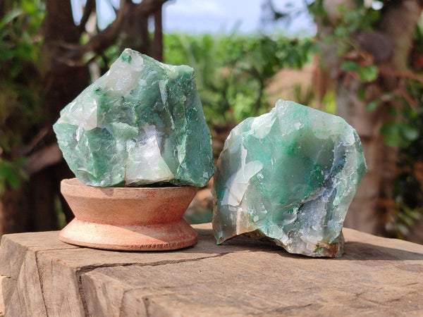 Natural Swazi Jade Cobbed Specimens x 12 From Swaziland