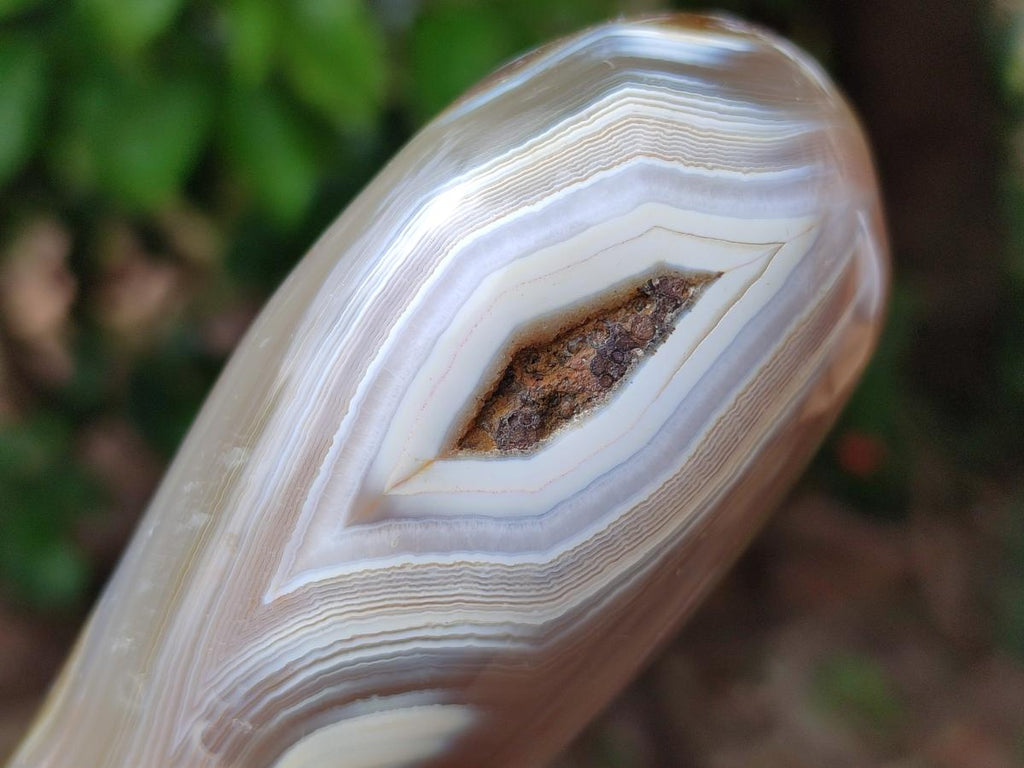 Polished Snow Orca Agate Standing Free Forms x 4 From Madagascar