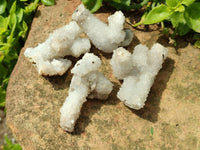 Natural Drusy Snow Finger Crystals x 35 From Albert's Mountain, Lesotho