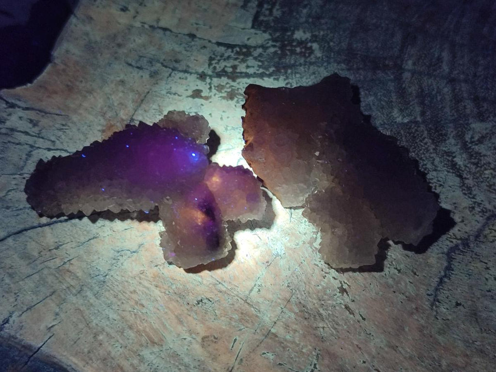 Natural Drusy Snow Finger Crystals x 35 From Albert's Mountain, Lesotho