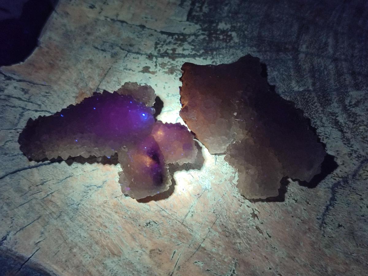 Natural Drusy Snow Finger Crystals x 35 From Albert's Mountain, Lesotho