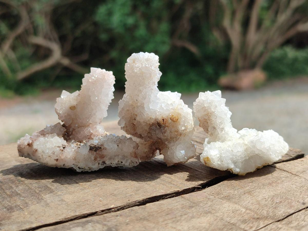Natural Drusy Snow Finger Crystals x 35 From Albert's Mountain, Lesotho