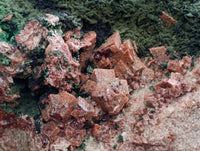 Natural Salrose Cobaltion Dolomite Specimens with Malachite x 2 From Kakanda, Congo