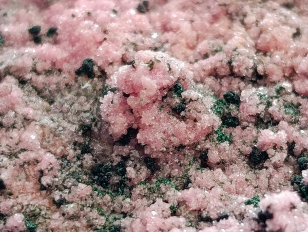 Natural Salrose Cobaltion Dolomite Specimens with Malachite x 2 From Kakanda, Congo