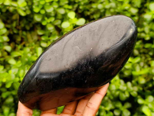 Polished Black Tourmaline Standing Free Form x 1 From Madagascar