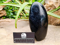 Polished Black Tourmaline Standing Free Form x 1 From Madagascar