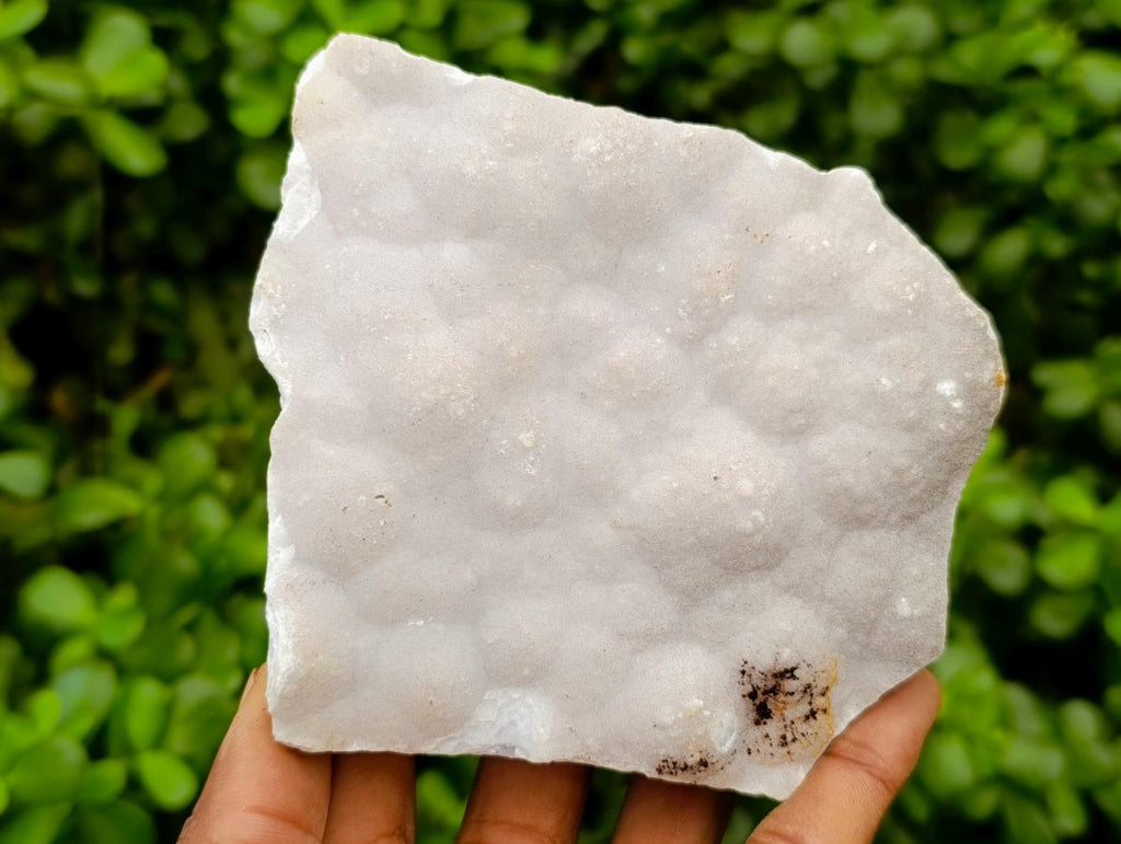 Natural Blue Lace Agate Crystalline Plate Specimens x 2 From Namibia
