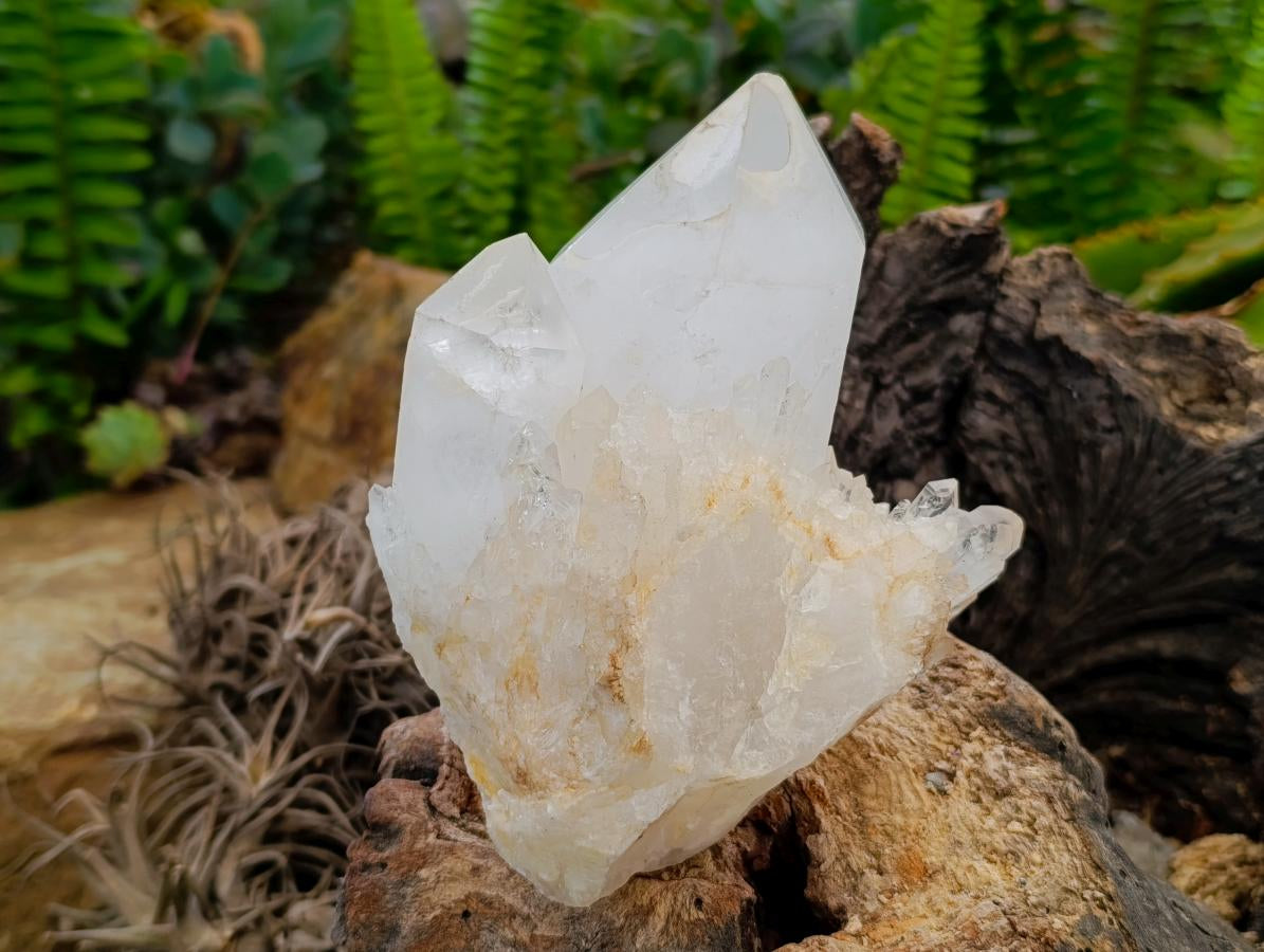 Natural Cascading Candle Quartz Clusters x 3 From Antsirabe, Madagascar