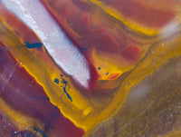 Polished On One Side Jupiter Jasper Slices x 3 From South Africa