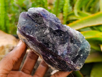 Natural Watermelon Fluorite Cobbed Specimens x 10 From Uis, Namibia