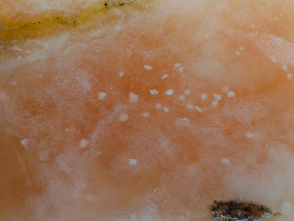Polished Orange Twist Calcite Standing Free Forms x 2 From Maevantanana, Madagascar