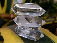 Polished Double Terminated Clear Quartz Crystals x 35 From Madagascar
