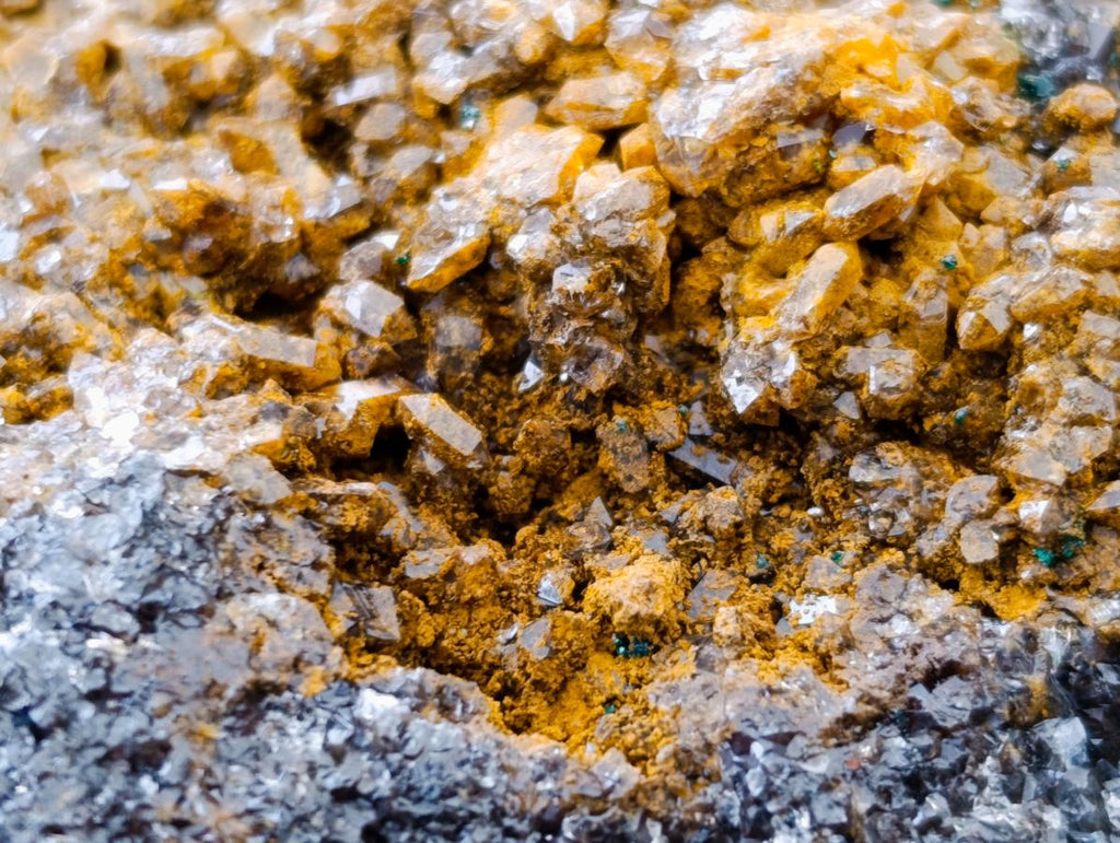 Natural Crystalline Ball Malachite and Quartz on Dolomite Specimens x 2 From Mindingi Mine, Kambove, Congo