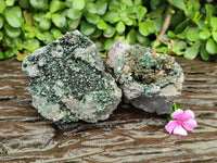 Natural Libethenite Crystals On Dolomite Matrix Specimens x 2 From Shituru, Congo