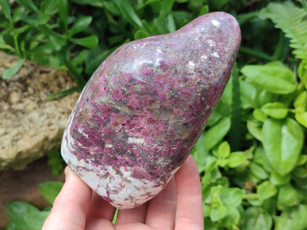 Polished Rubellite Pink Tourmaline Standing Free Forms x 2 From Ambatondrazaka, Madagascar