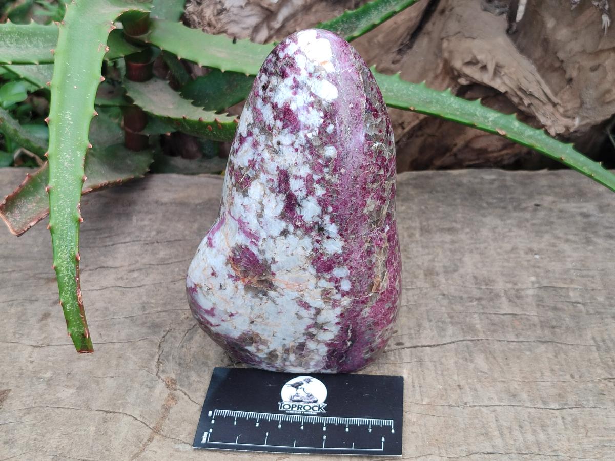 Polished Rubellite Pink Tourmaline Standing Free Forms x 2 From Ambatondrazaka, Madagascar