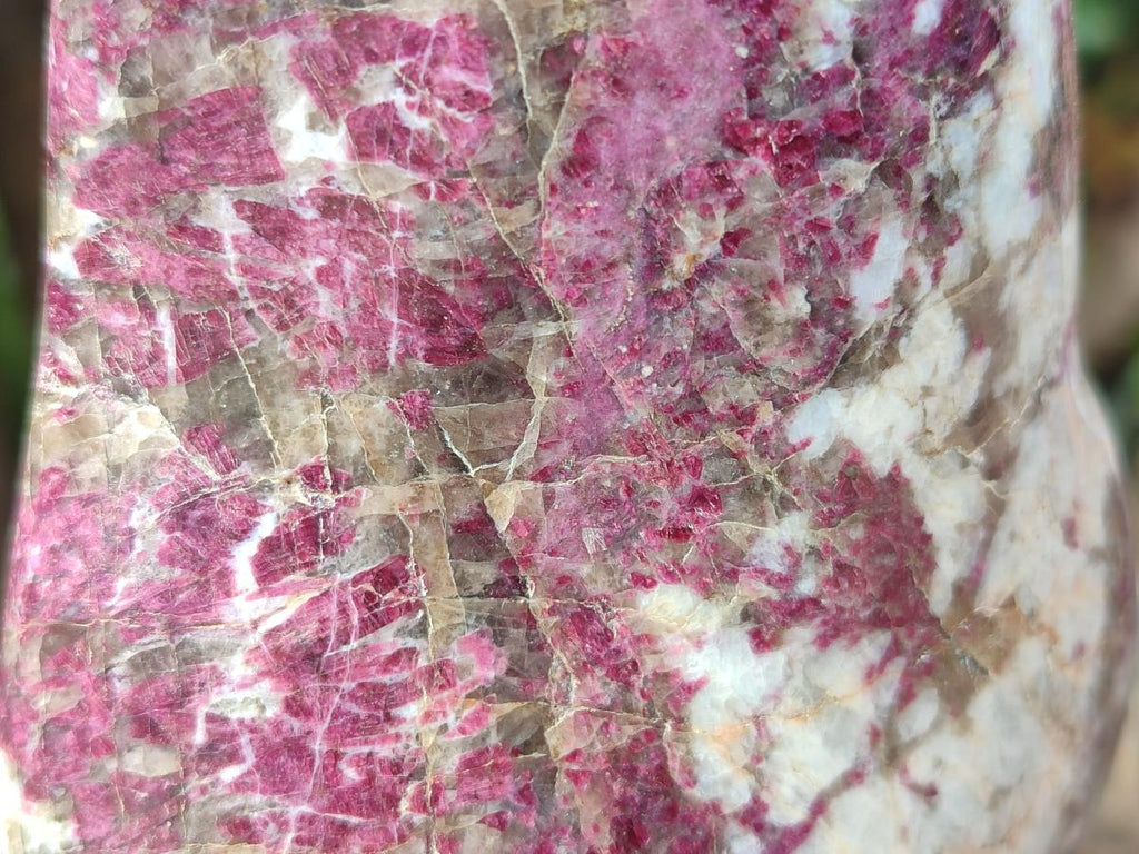 Polished Rubellite Pink Tourmaline Standing Free Forms x 2 From Ambatondrazaka, Madagascar