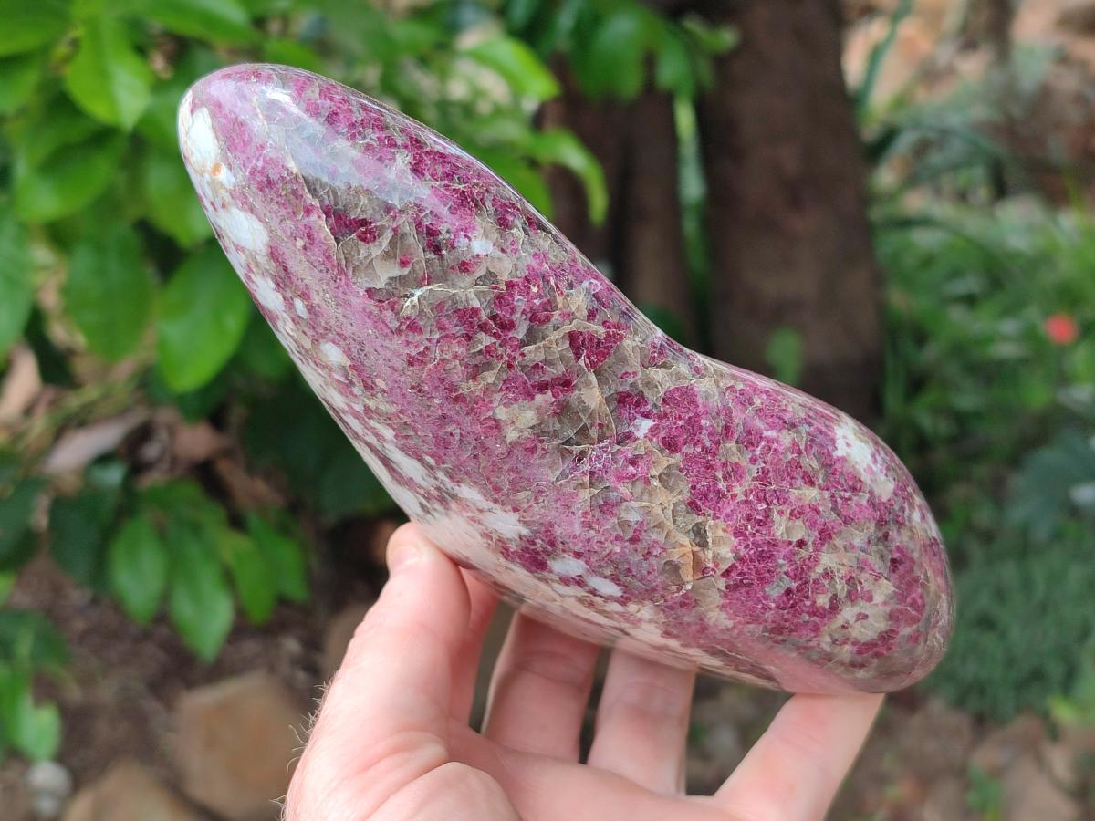 Polished Rubellite Pink Tourmaline Standing Free Forms x 2 From Ambatondrazaka, Madagascar