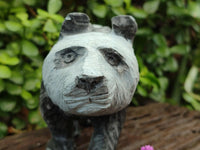 Hand Made Wonderstone Panda Carving x 1 From Zimbabwe