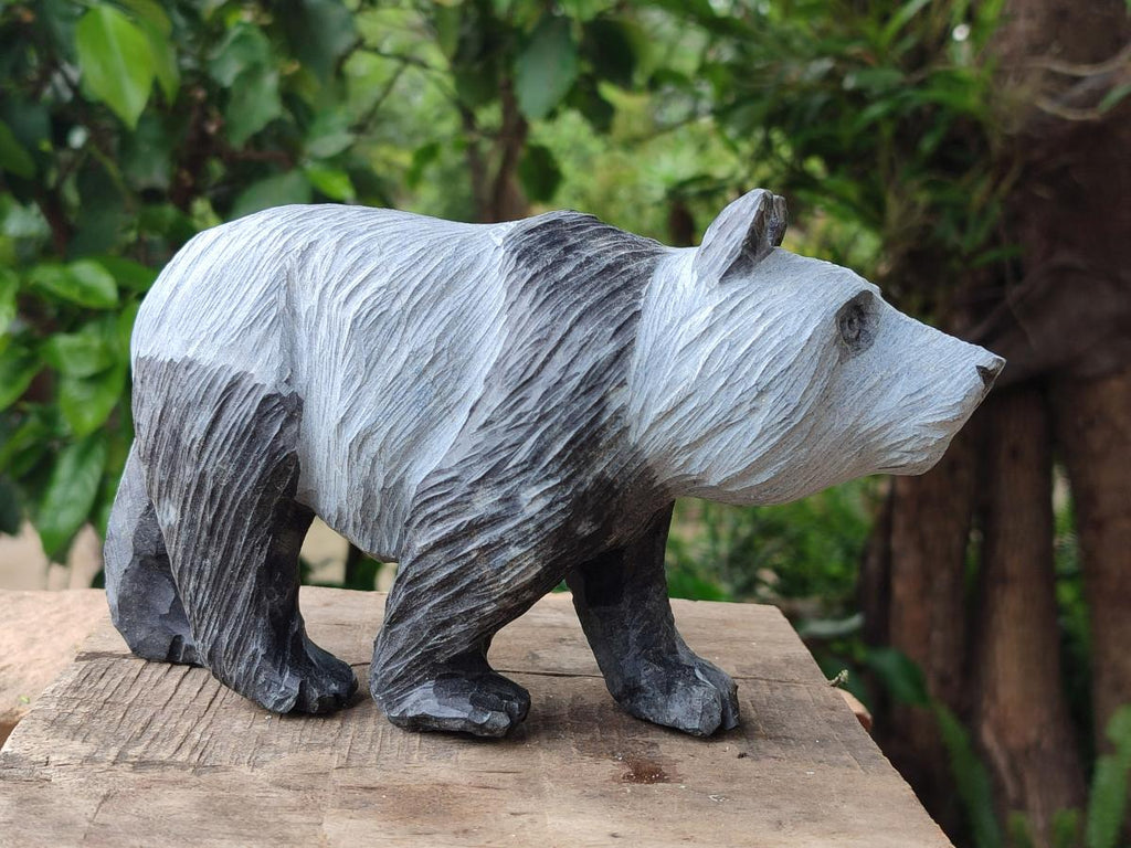 Hand Made Wonderstone Panda Carving x 1 From Zimbabwe